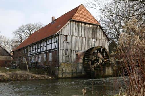 Historic watermill in Eltze