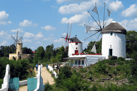 Windmill at the International Mill Museum in Gifhorn