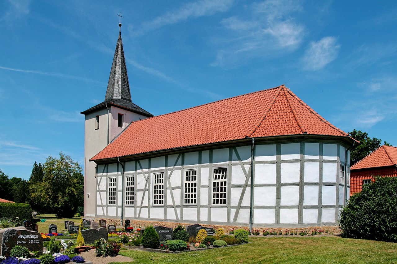Half-timbered church in Dedenhausen