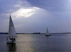 Sailing boats on Lake Steinhude