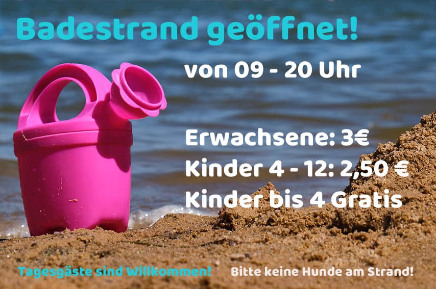 Bathing beach at Lake Irenensee