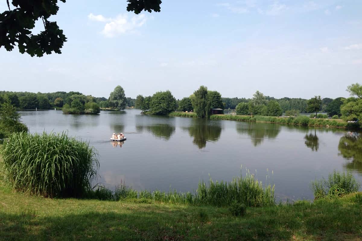 Rowing boat on Lake Irenensee