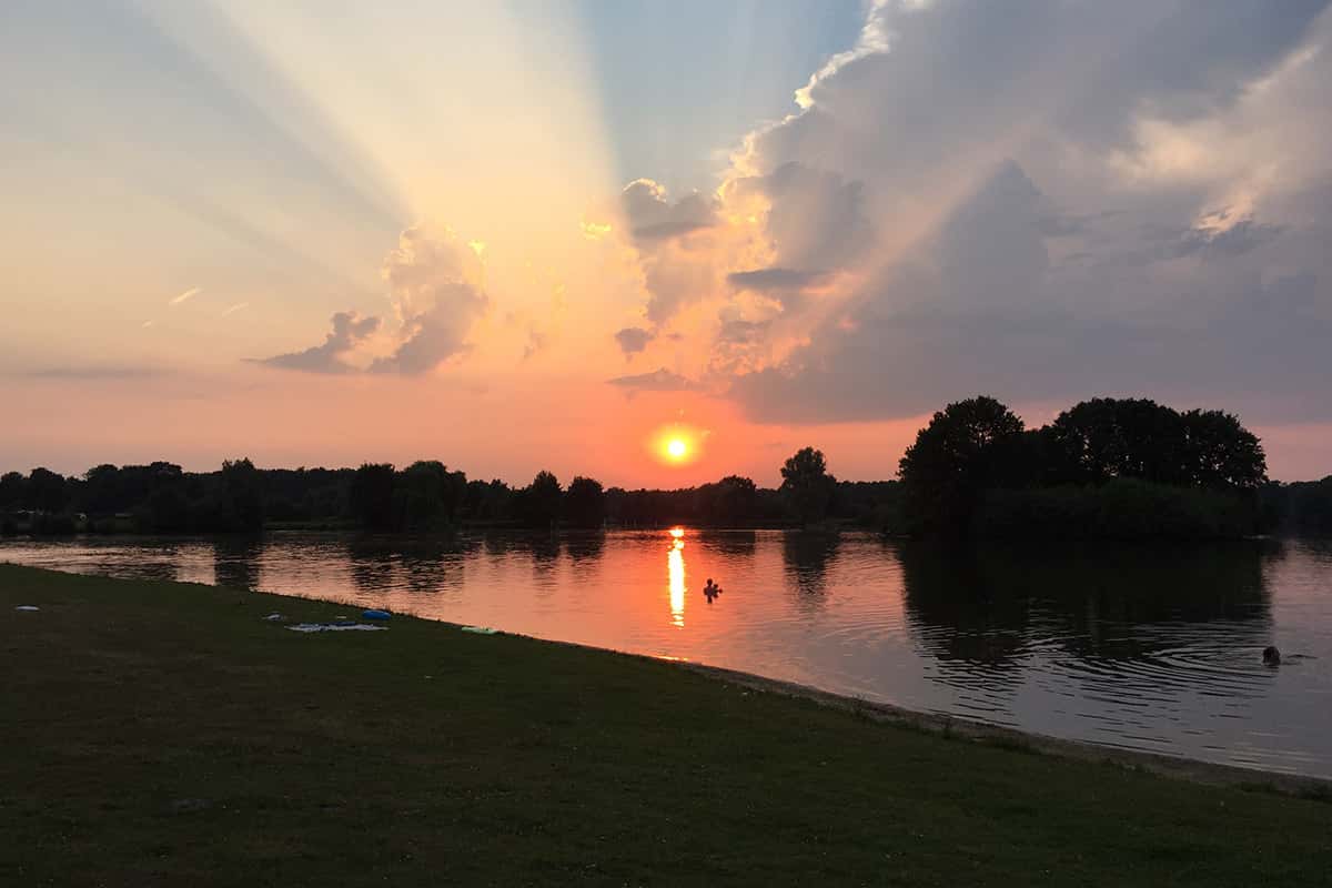 Sunset over Lake Irenensee